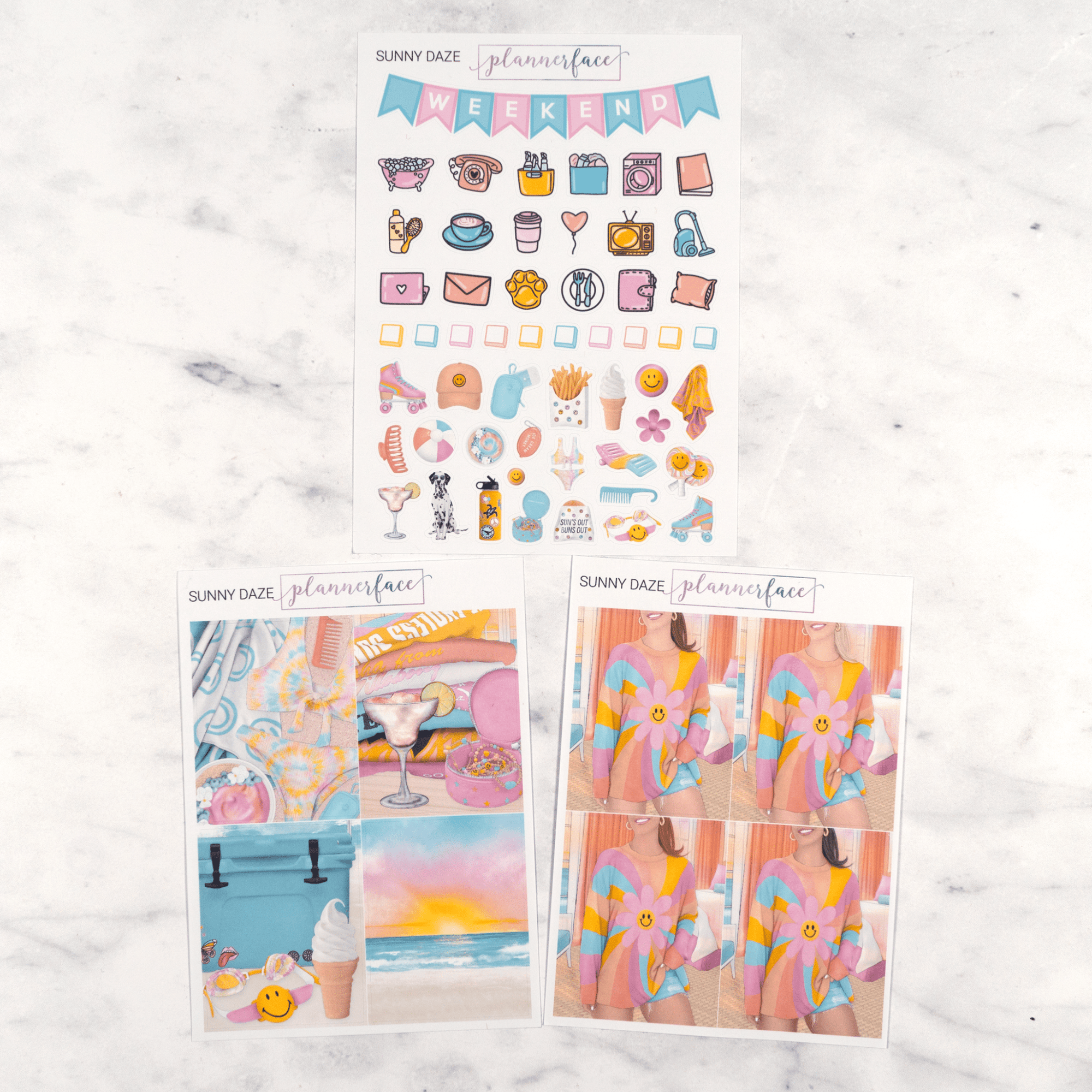 Sunny Daze Mini Kit by Plannerface