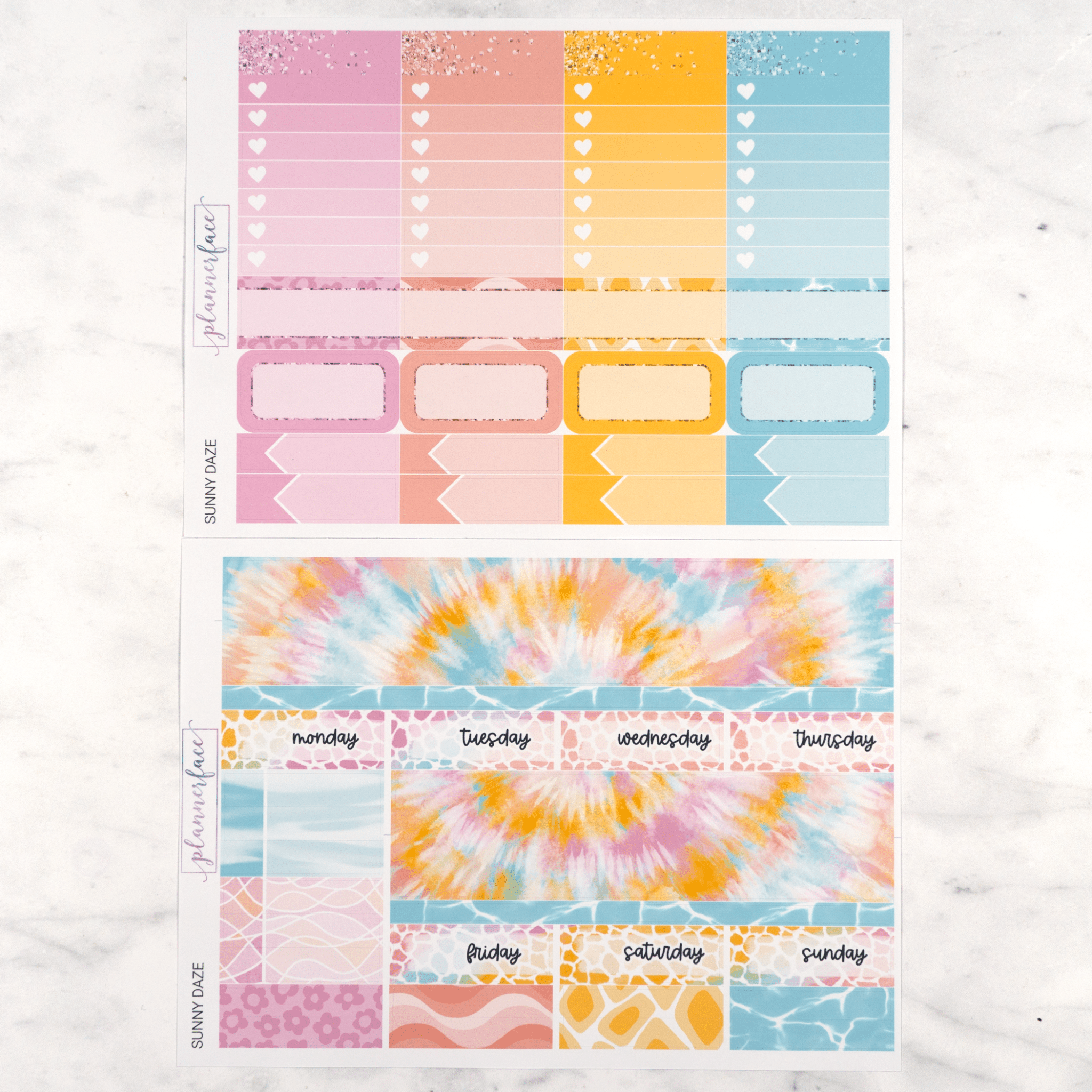 Sunny Daze Weekly Kit by Plannerface