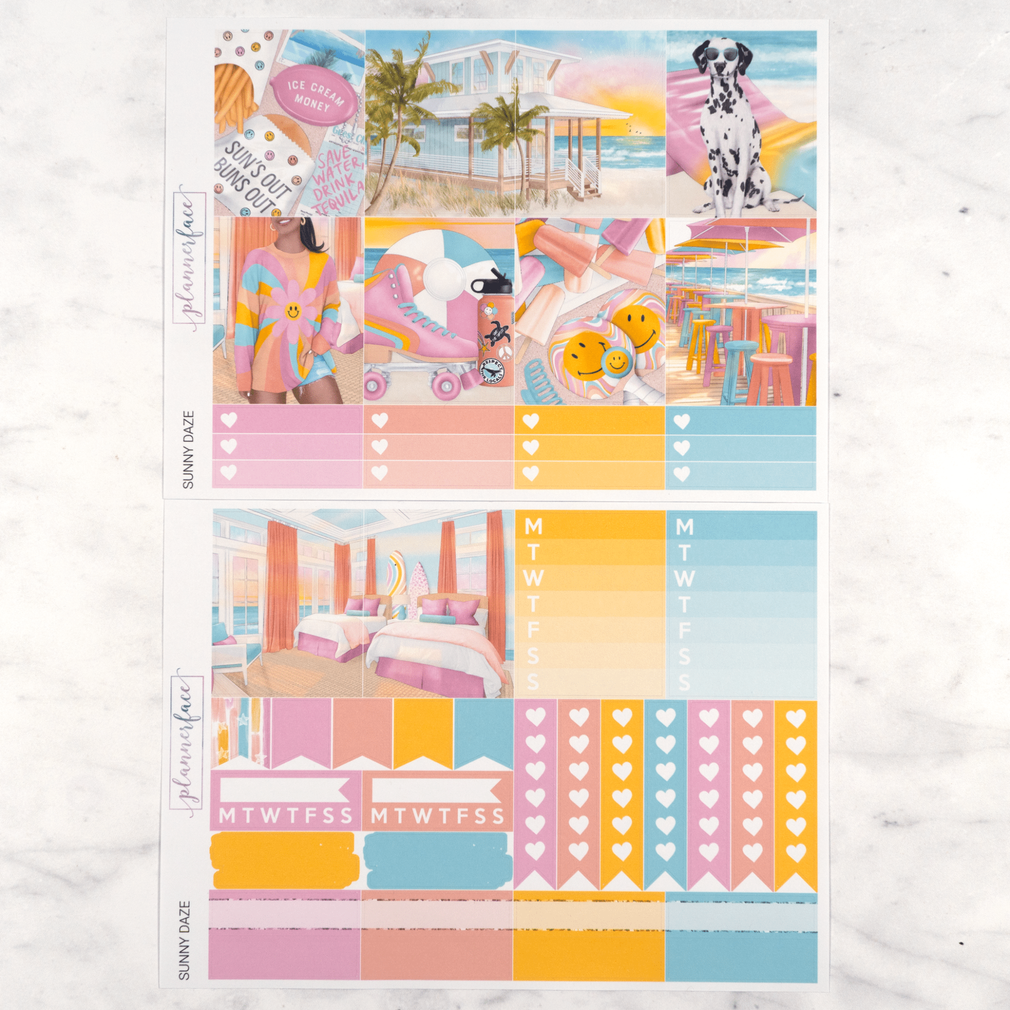 Sunny Daze Weekly Kit by Plannerface