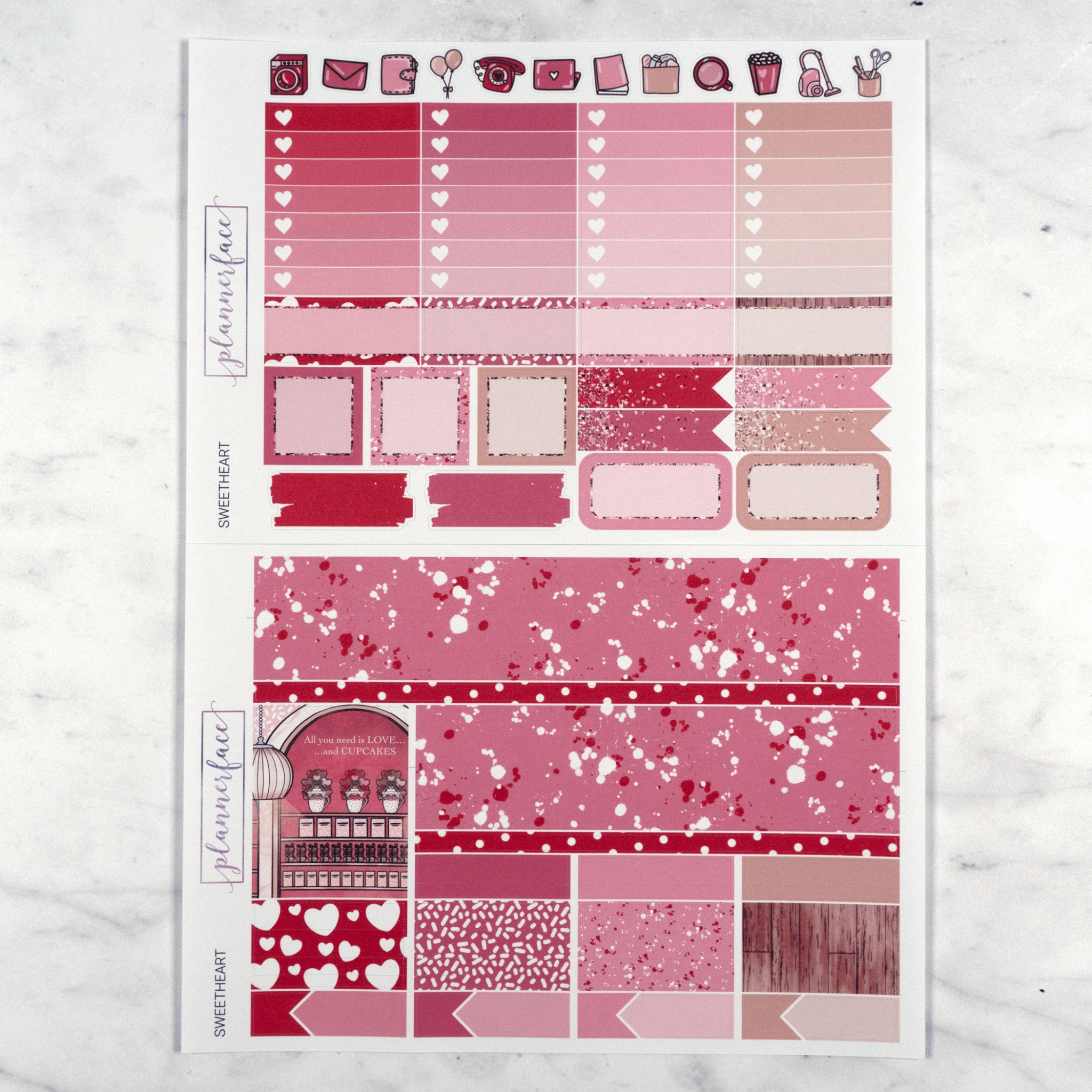 Sweetheart Weekly Kit by Plannerface