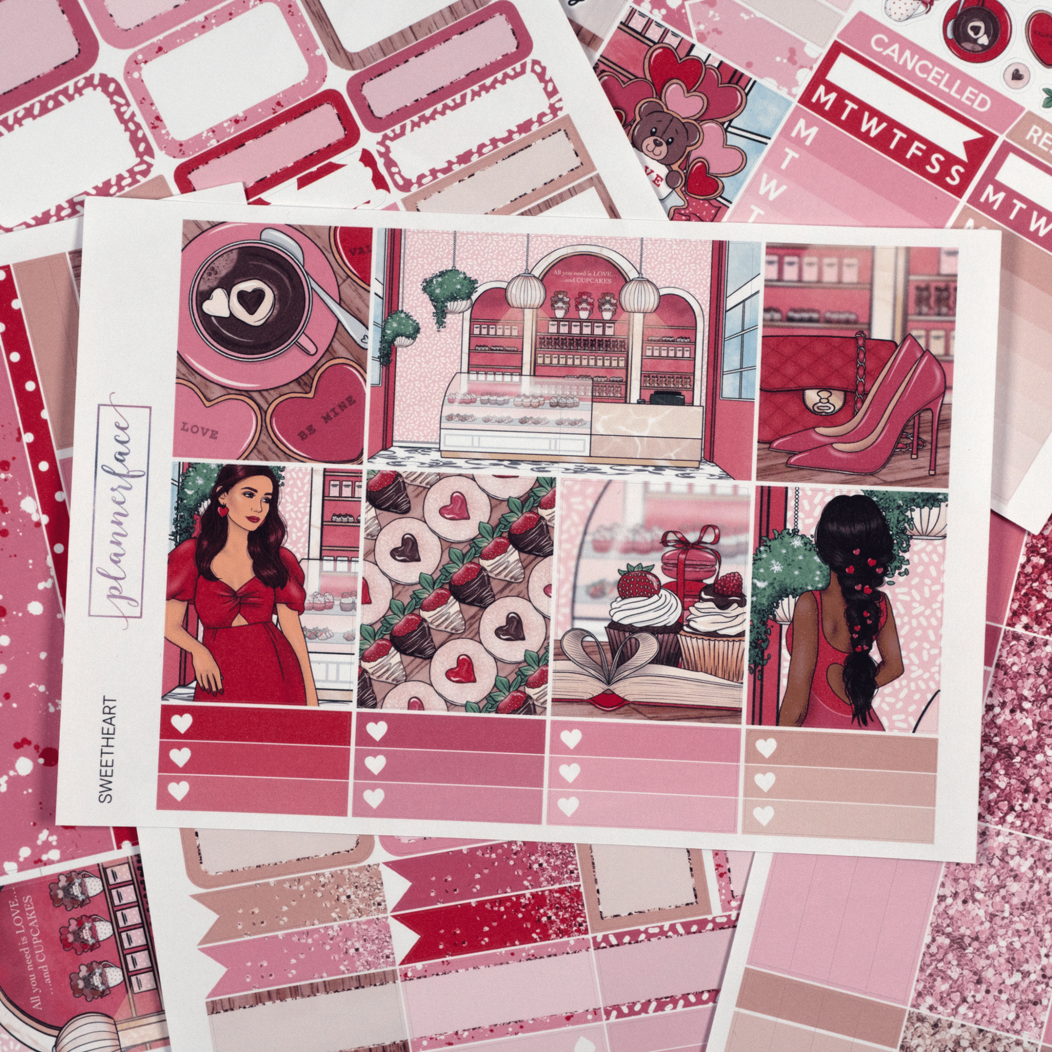 Sweetheart Weekly Kit by Plannerface