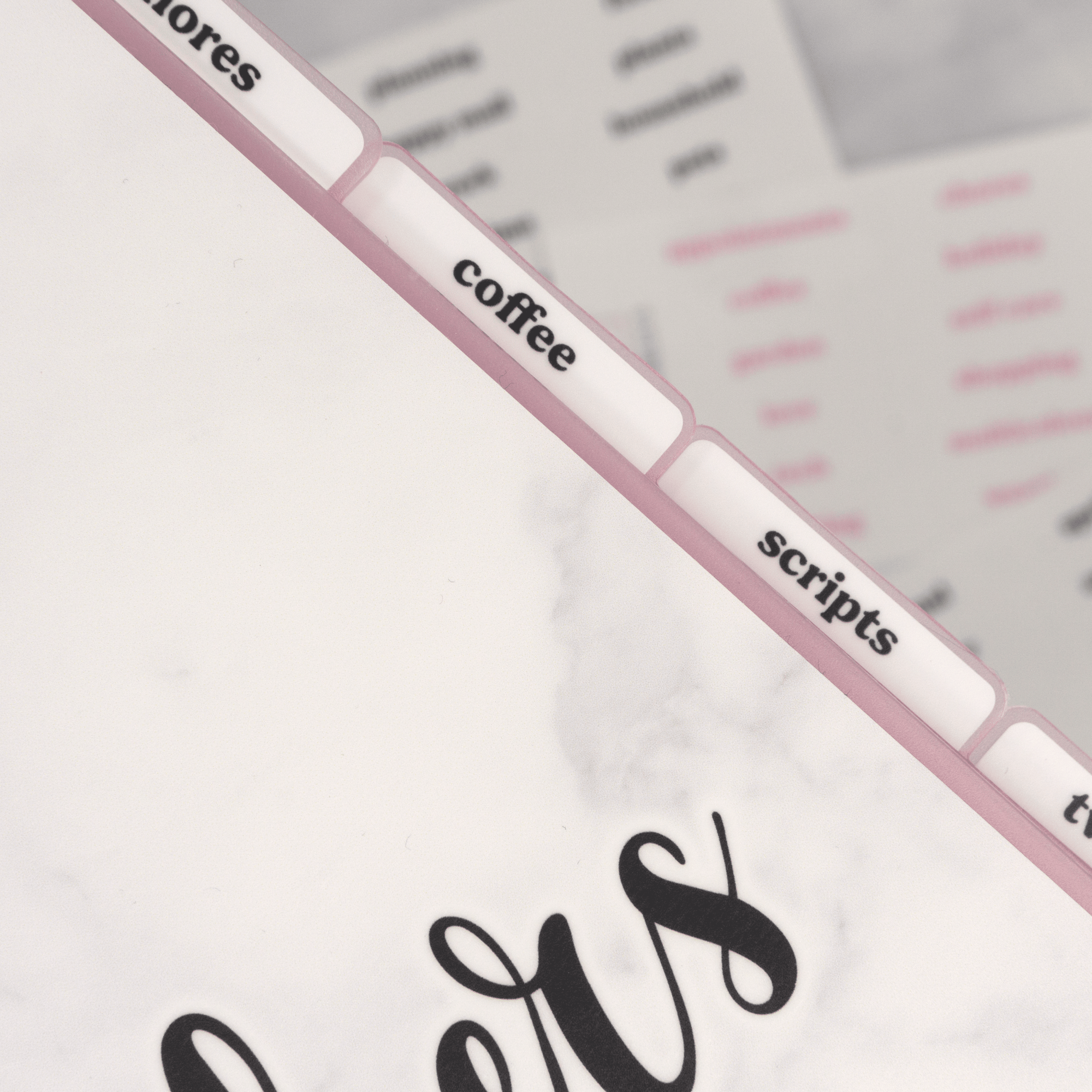 Tab Labels for Reusable Album Dividers by Plannerface