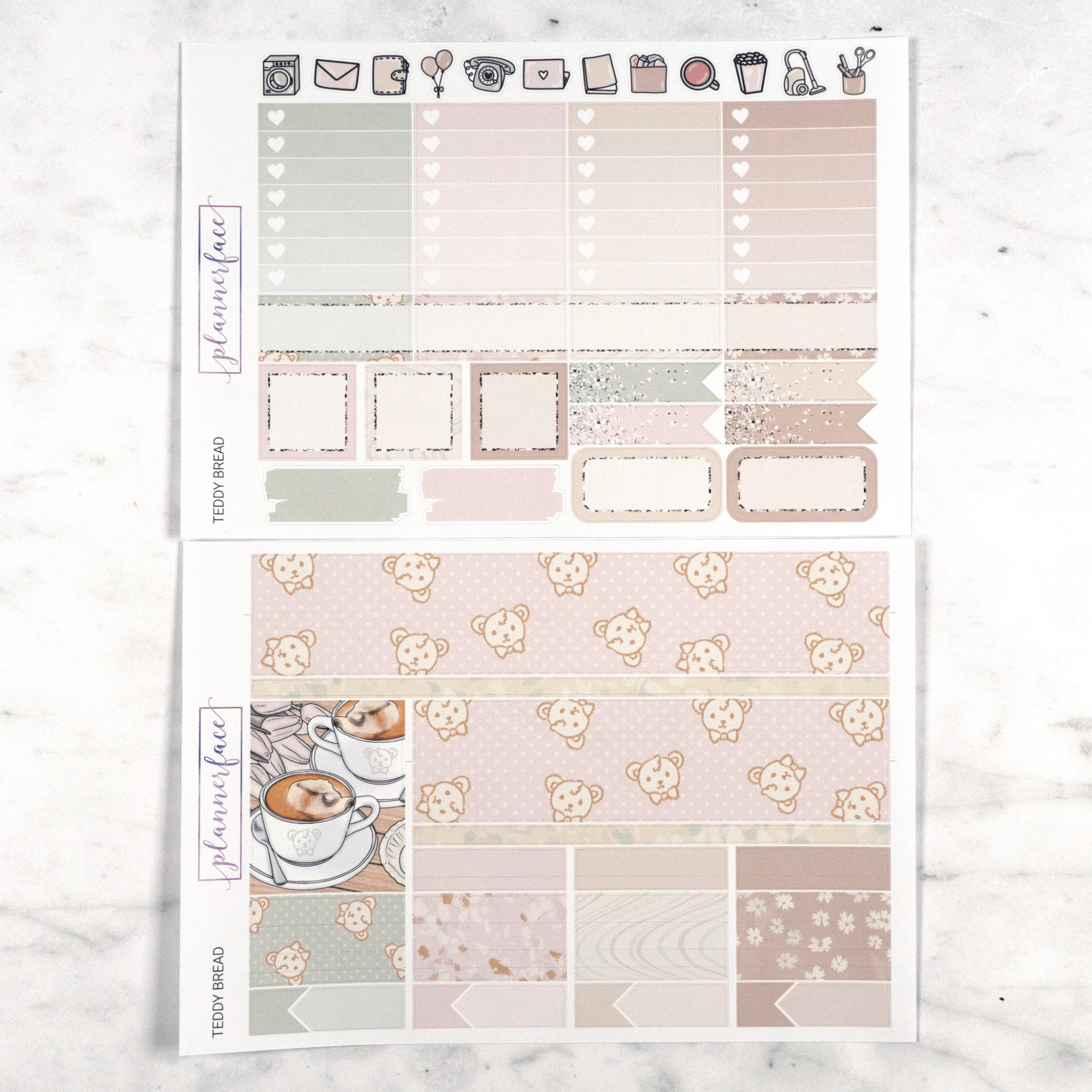 Teddy Bread Weekly Kit by Plannerface