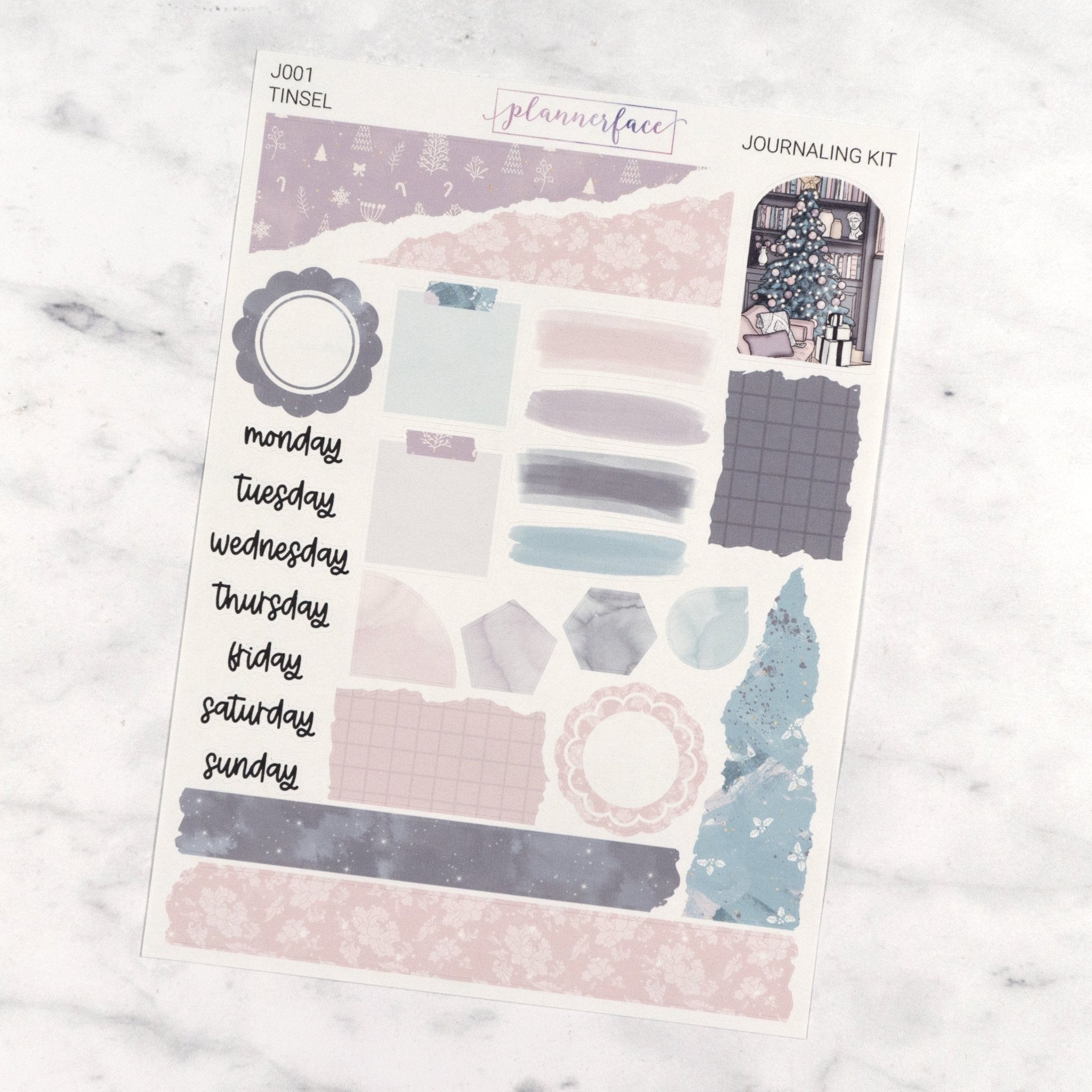 Tinsel | Journaling Kit by Plannerface