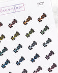 Track Car Multicolour Doodles by Plannerface