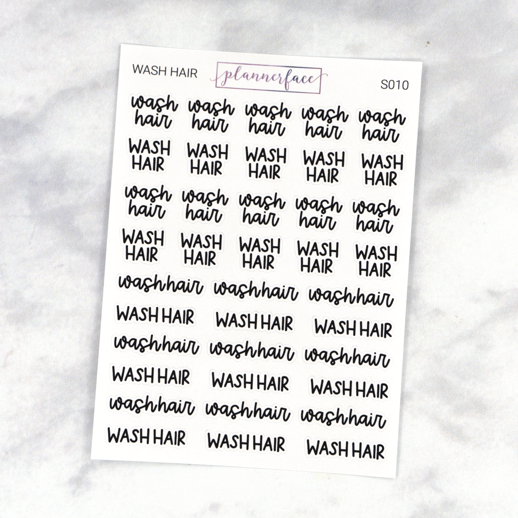 Wash Hair | Scripts by Plannerface