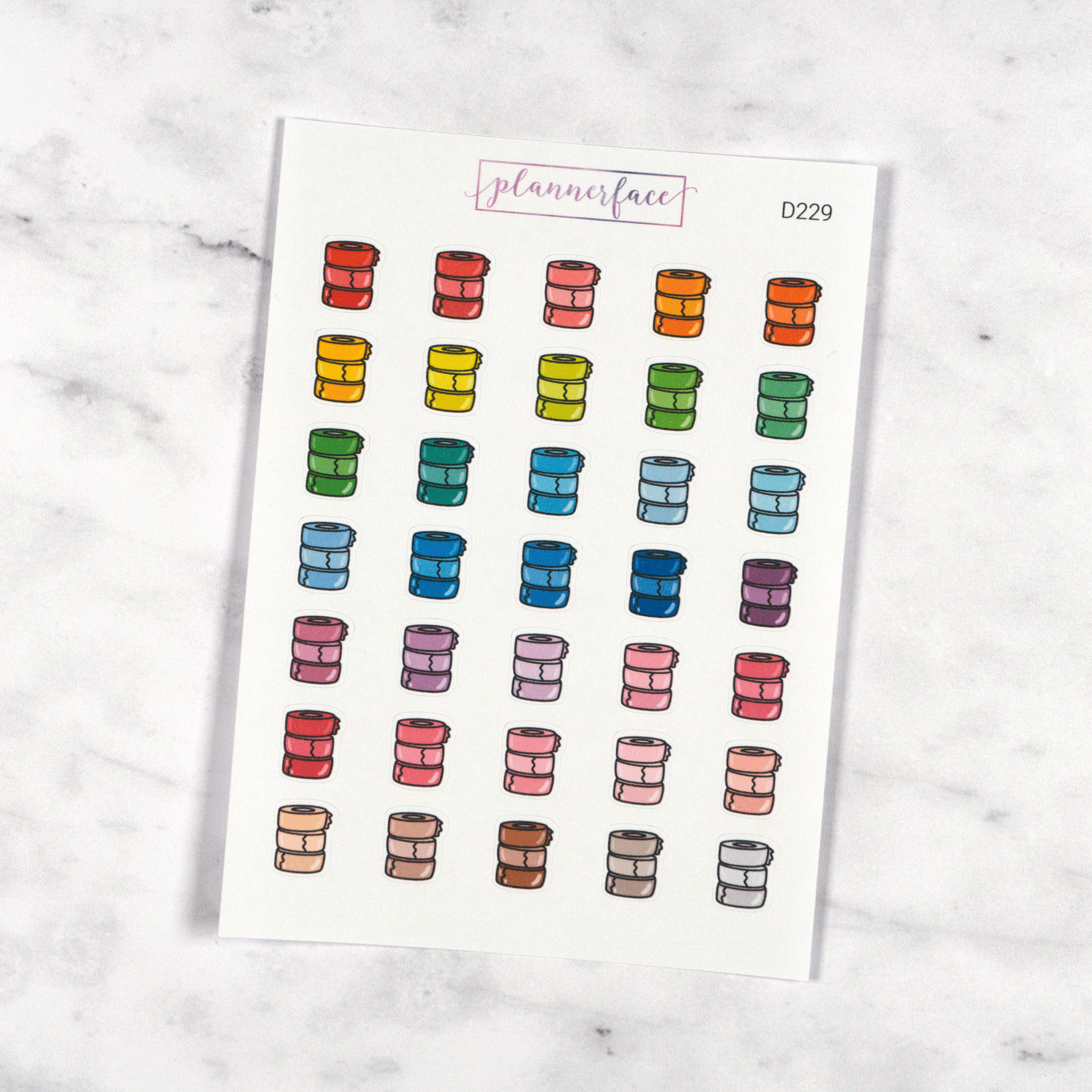 Washi Multicolour Doodles by Plannerface
