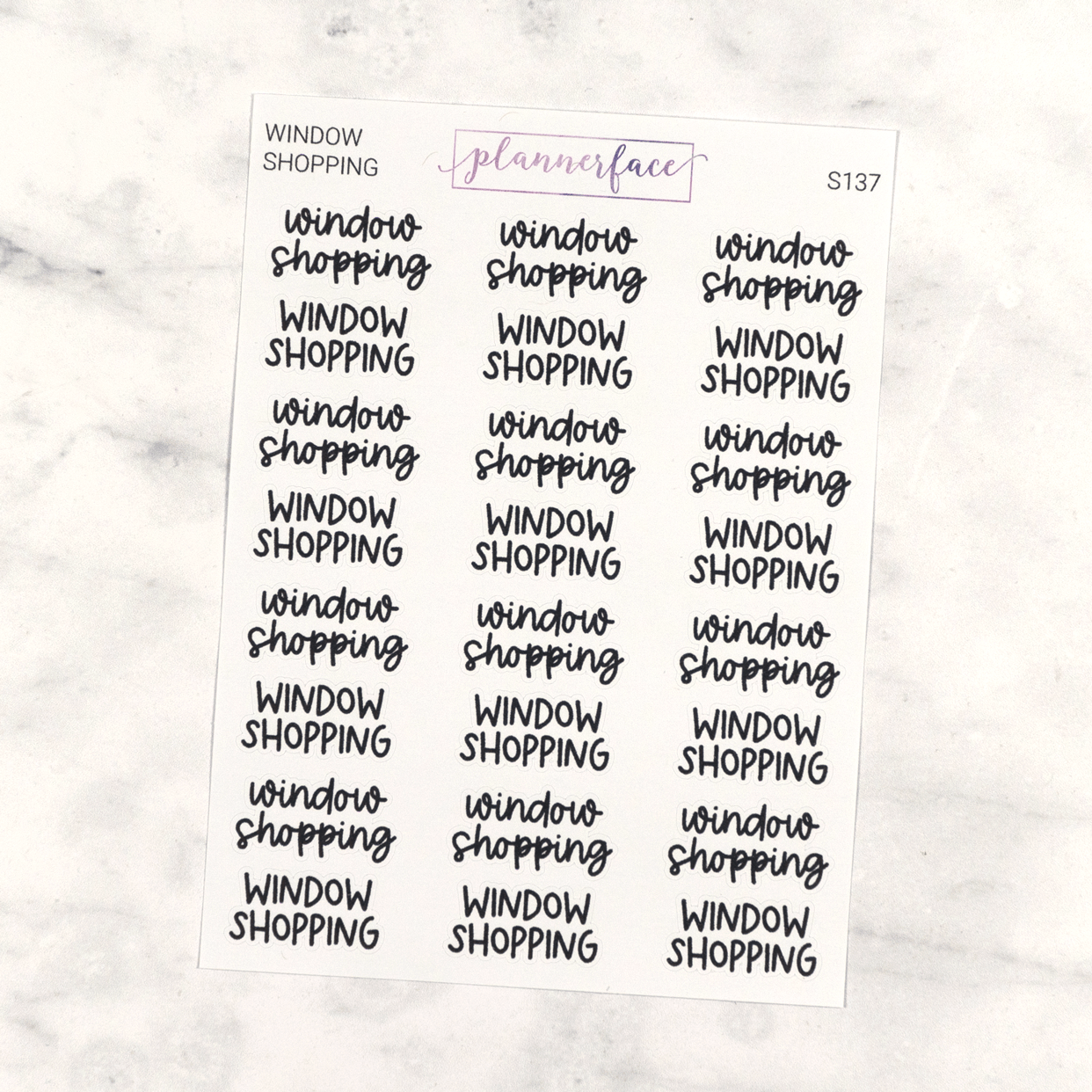Window Shopping | Scripts by Plannerface