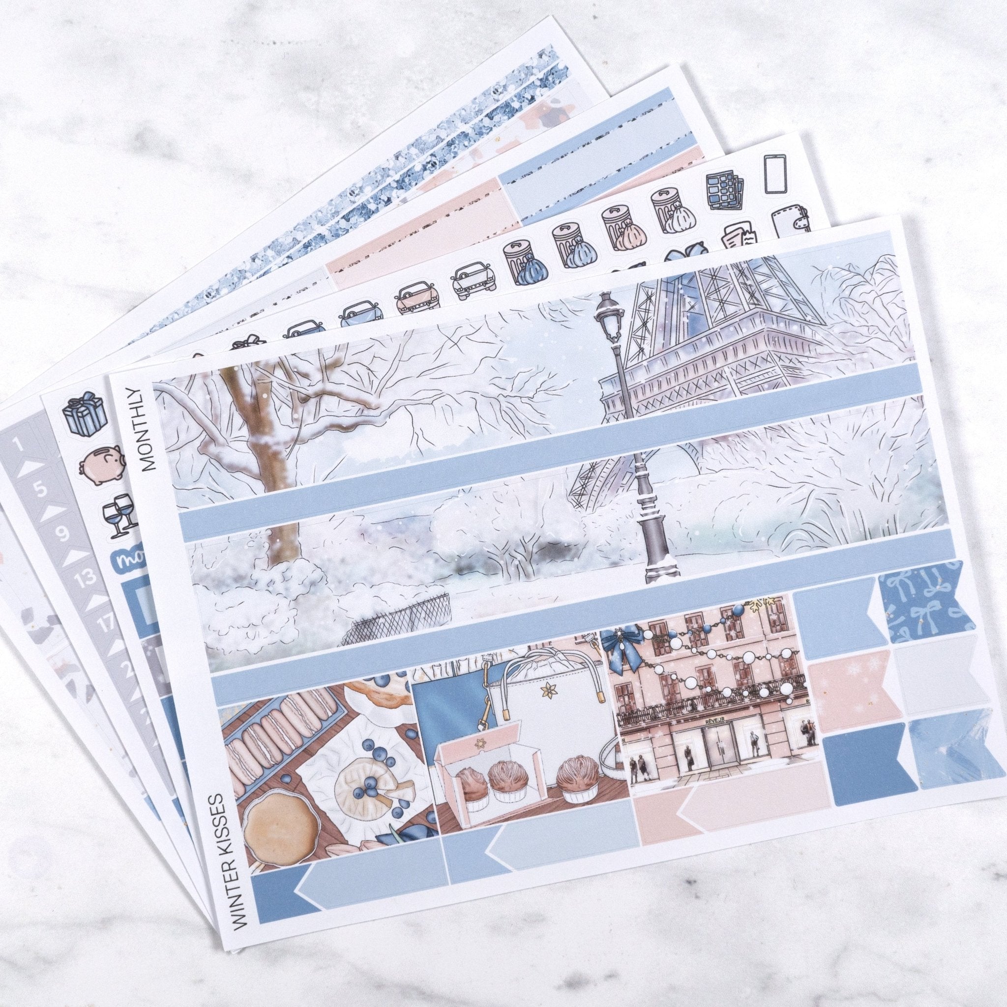 Winter Kisses Monthly Kit by Plannerface