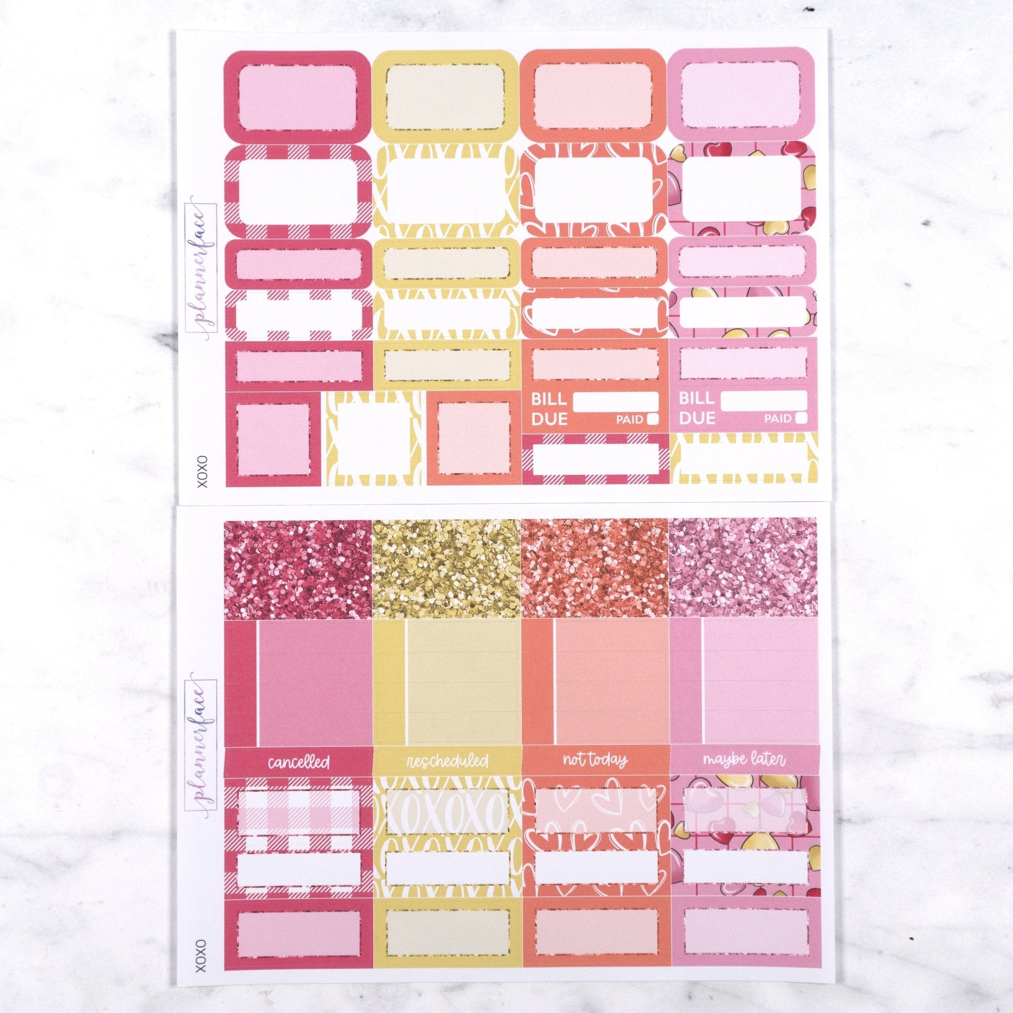 XOXO Weekly Kit by Plannerface
