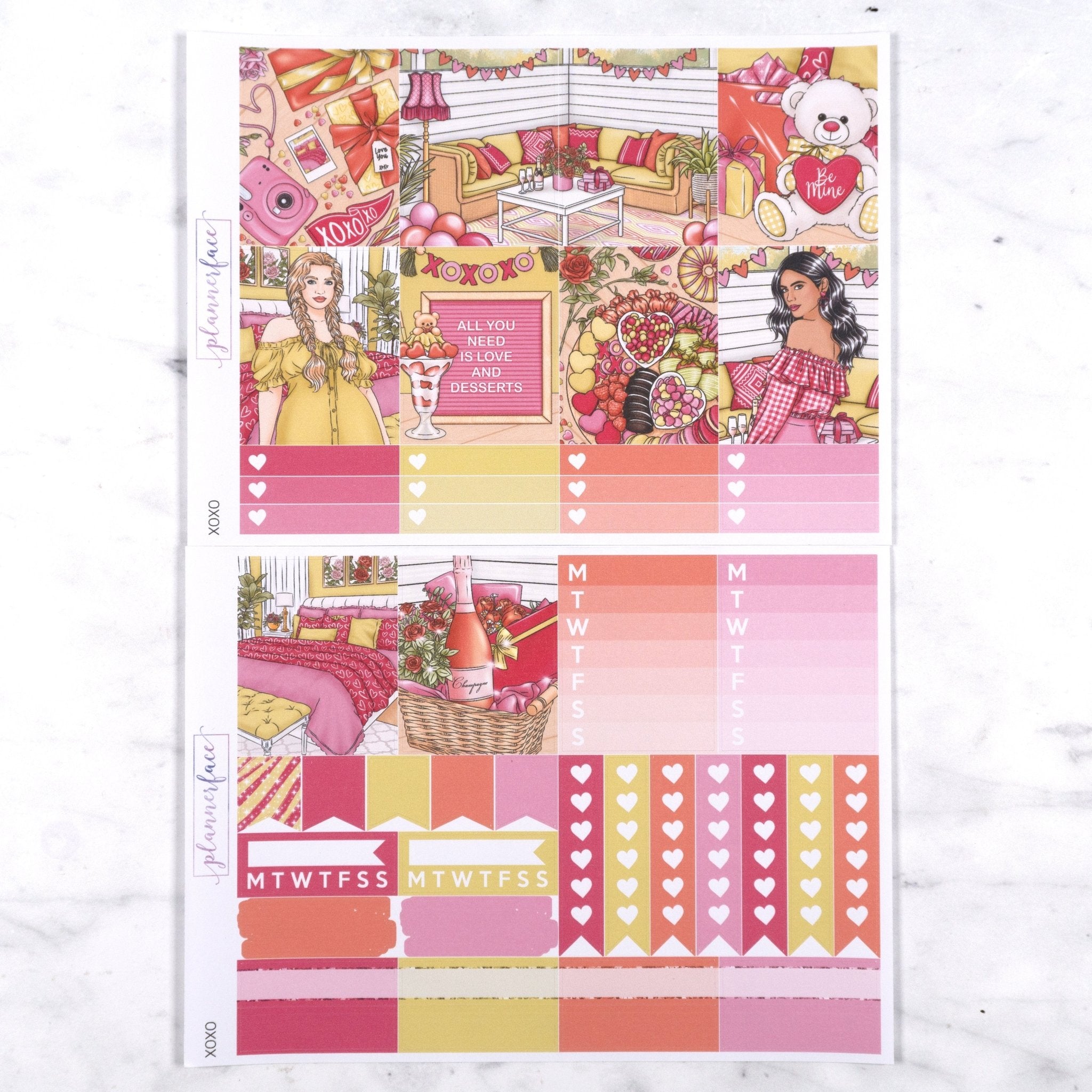XOXO Weekly Kit by Plannerface
