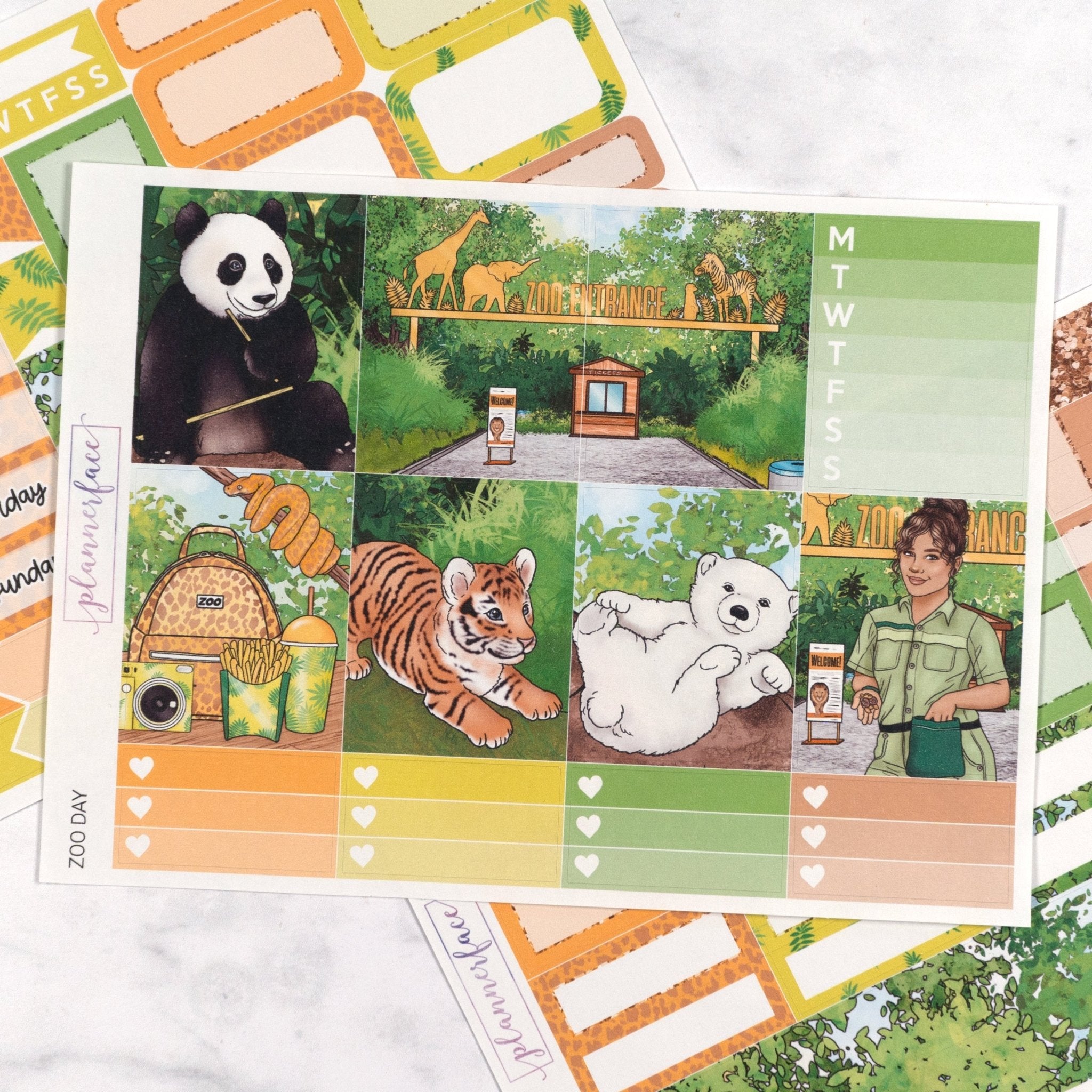 Zoo Day Mini Kit by Plannerface